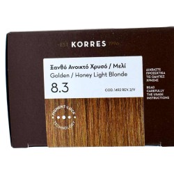 Korres Βαφή ARGAN OIL Advanced Colorant 8.3 Ξανθό Ανοικτό Χρυσό/Μελί